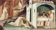 Lorenzo Monaco Incidents from the Life of Saint Benedict oil on canvas